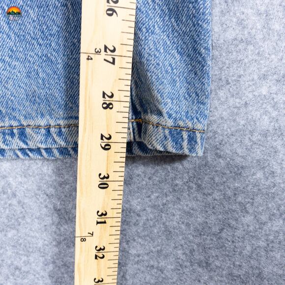 Cotton-On Wide Leg Jeans Blue Denim Adjustable Medium Wash Preppy Women's Sz 32 - Picture 7 of 12